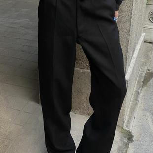 「冬季 2024 」100羊毛 极简优雅经典 直筒燕尾烟管裤 Bow