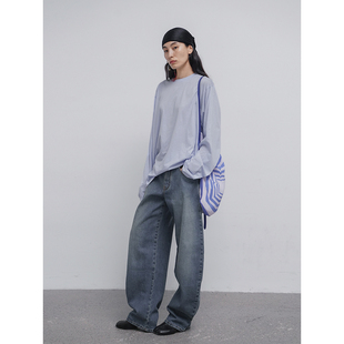 百搭宽松长袖 「秋」100精梳棉时髦慵懒随性堆堆袖 2025 T恤 Bow