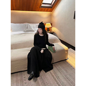 假两件圆领针织毛衣 「秋冬」100超细精纺羊毛 Bow 2025