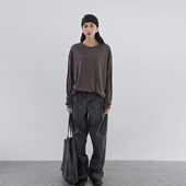 Bow 2025 「初秋」定制染色做旧水洗工装 线条骑行收脚裤 送腰带