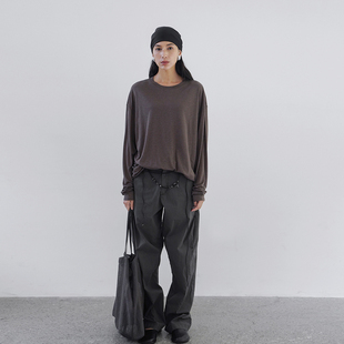 线条骑行收脚裤 「初秋」定制染色做旧水洗工装 2025 送腰带 Bow