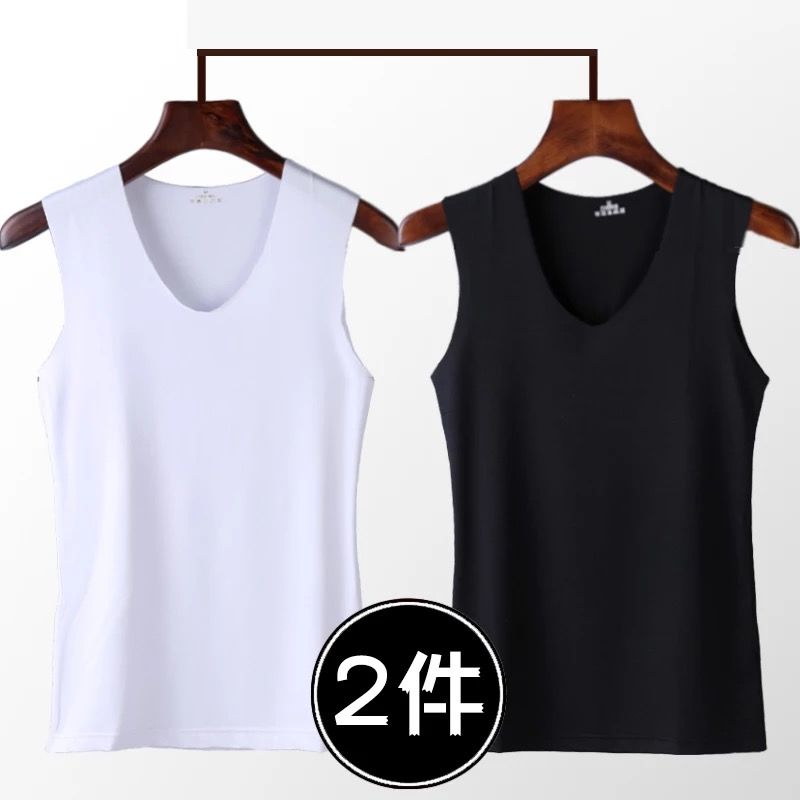 Áo vest nam liền mạch ấm áp cộng với áo nhung bó sát bên dưới áo thun nam không tay sốt đồ lót vest mùa thu đông - Áo thể thao áo adidas khoác