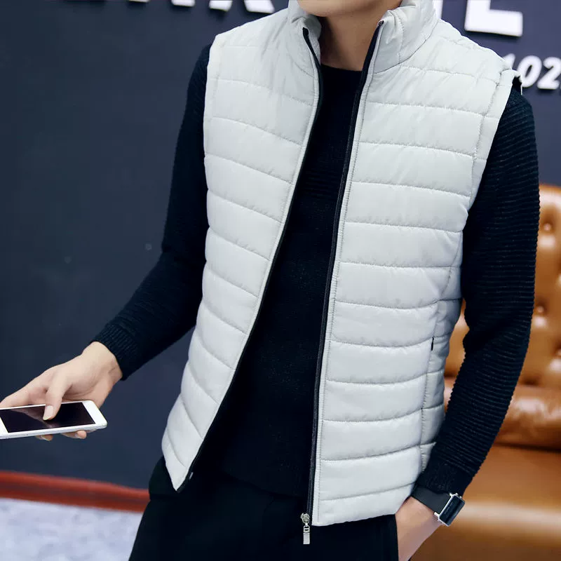 2019 mới mùa xuân và mùa thu mỏng cotton dày vest nam áo khoác ngắn nam phiên bản Hàn Quốc của vest tự canh vest vest quần áo nam - Áo thể thao áo ba lỗ nike
