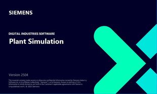 Plant Simulation 2504仿真软件支持英伟达渲染（具体价格私聊）
