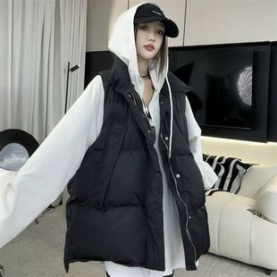 特大码 300斤秋冬保暖厚实棉服上衣男女秋冬高级宽松百搭马甲外套