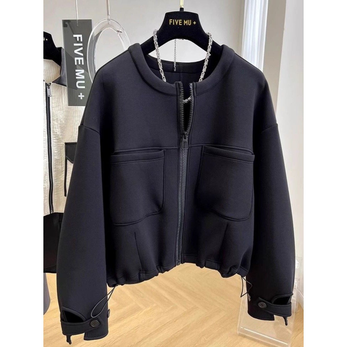 大码300斤高级短款外套男女2026新款宽松美式复古休闲夹克上衣潮,女装/女士精品,常规大码外套,淘宝优惠券,粉丝福利购,淘宝优惠卷