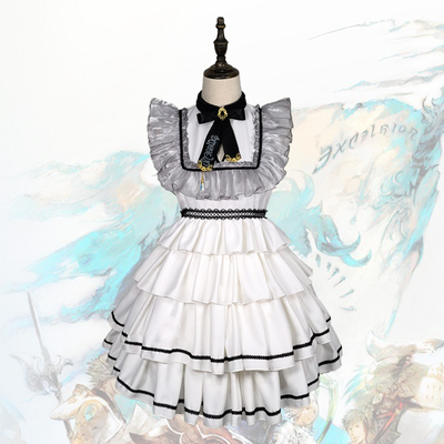 FF14风尚礼服花边长裙cos服