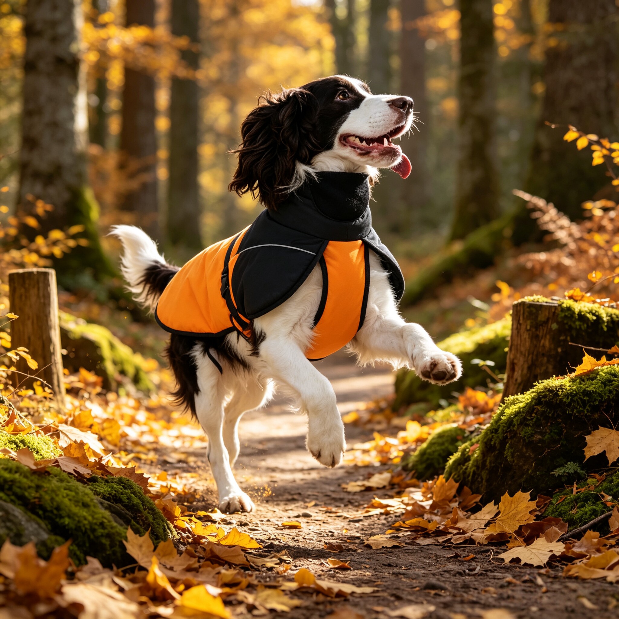 狗狗衣服防风防水中大型犬冲锋衣反光史宾格金毛狗棉服秋冬款