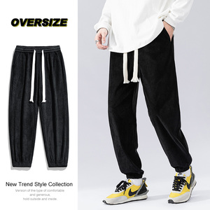 9773-P40灯芯绒裤子男士港风潮流束腿休闲长裤款高街潮牌宽松图片