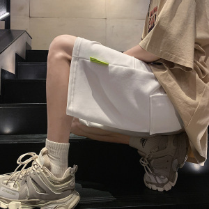 52227-P39裤子男夏季港风潮牌休闲宽松百搭五分中裤运动短图片