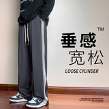 DK783-P55男款春秋潮牌宽松阔腿青少年运动裤潮流休闲裤子，男装休闲裤，电商D310（原电商305）