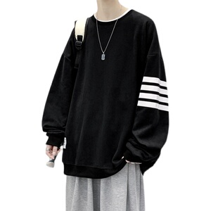 81514-P55卫衣男春季大码宽松衣服男装ins潮流圆领外套春秋潮牌图片