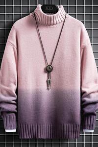 79259-P45长袖t恤男秋冬内搭毛衣潮流修身百搭圆领男士针织打底图片