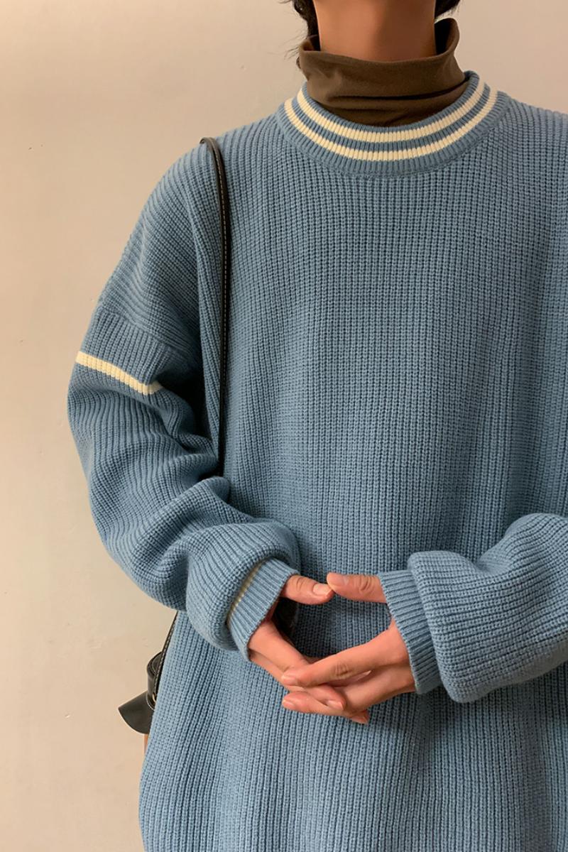 M858-P55毛衣男秋冬季大码打底衫潮流内搭ins港风宽松针织衫,男装针织衫/毛衣,电商D310（原电商305）