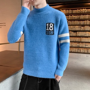 76680-P50毛衣男士春秋装上衣服加绒加厚款潮流保暖打底衫图片