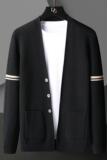 9097-P60男士春秋季针织衫外套潮流宽松个性披肩针织毛线开衫，男装针织衫/毛衣，电商D310（原电商305）