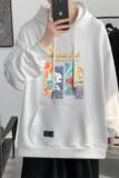 W982-P38港风少年感连帽卫衣男vibe潮牌宽松字母印花休闲外套秋，男装卫衣，电商D310（原电商305）