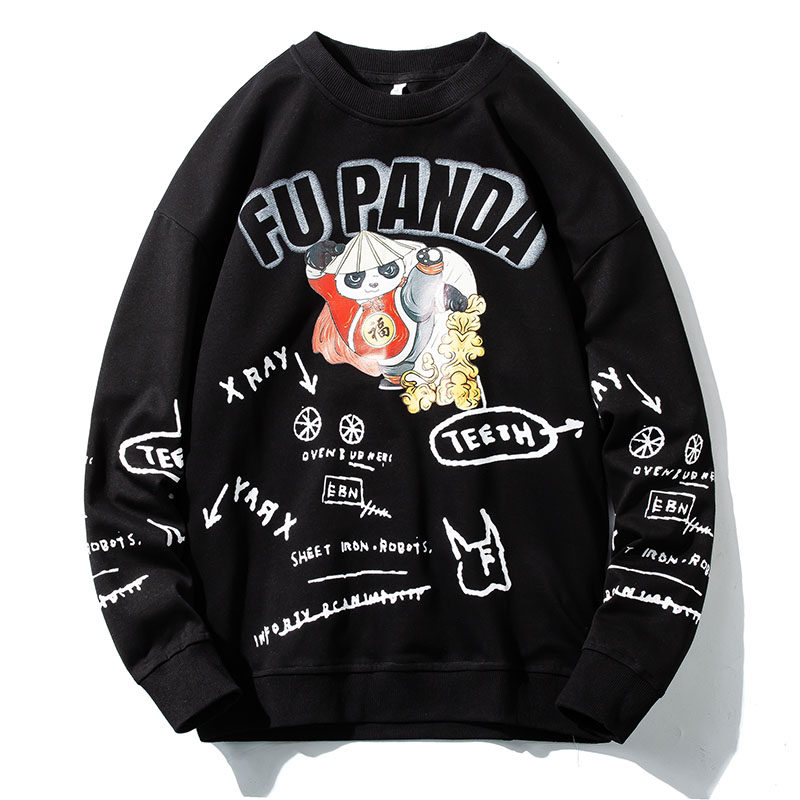 Men's no hat and loose style of Hong Kong