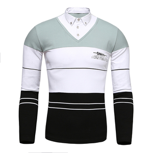 8825-P50外贸男士 秋装男士长袖T恤 休闲假两件长袖T恤 纯,男装卫衣,天晨