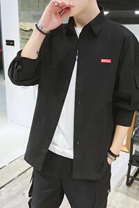 C877衬衫男士长袖衬衫春季新款韩版潮流休闲工装衬衣外套男图片