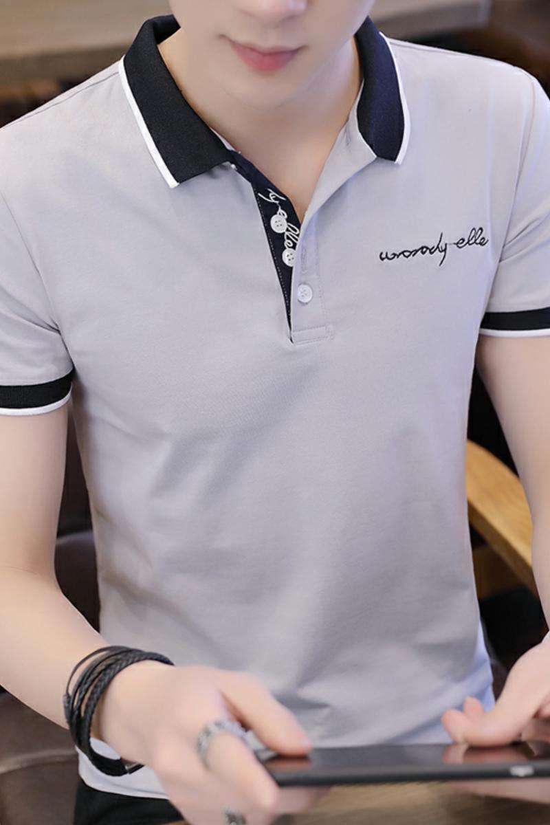 8712短袖T恤男夏季2022新款翻领时尚百搭男士体恤POLO衫,男装T恤,电商D310（原电商305）