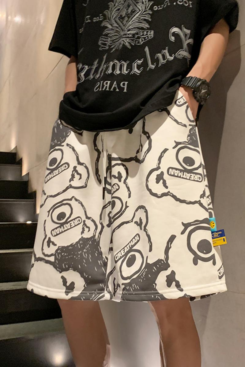 5030-P38休闲短裤男夏季薄款潮牌运动中裤潮流宽松裤子港风,男装休闲裤,电商D310（原电商305）