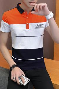 8710夏装体桖潮流男士纯棉衣服polo衫t恤短袖2021夏季图片