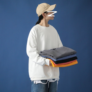 8501-P30中性女裝潮流男女青年學(xué)生韓版港風(fēng)寬松BF風(fēng)INS休閑衛(wèi)衣圖片