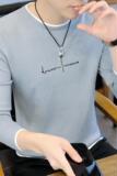 5840-P35男士长袖毛衣秋季韩版修身圆领男装潮牌时尚百搭打底衫，男装针织衫/毛衣，电商D310（原电商305）