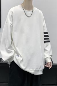 81514潮男卫衣ins春秋无帽上衣潮流宽松百搭潮牌外套韩版春季图片