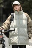 89310-P80秋冬新款纯色青春时尚棉衣宽松日系百搭拼色棉衣外套，男装棉衣，电商D310（原电商305）