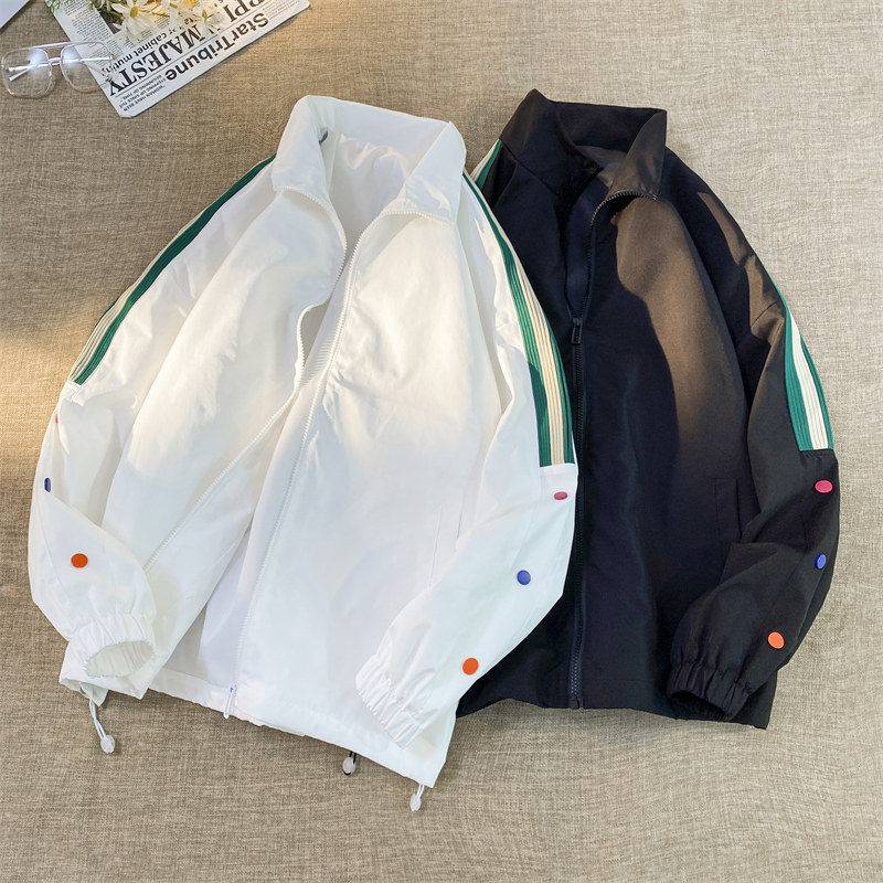 JK503-P70立领外套男士夹克春秋季新款秋装衣服休闲百搭薄款图片