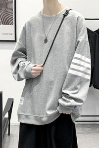中性风81514-P55潮男卫衣ins春秋无帽上衣潮流宽松百搭潮牌外套韩