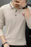 6630长袖T恤纯棉休闲条纹男装秋季韩版潮流POLO衫，男装卫衣，电商D310（原电商305）