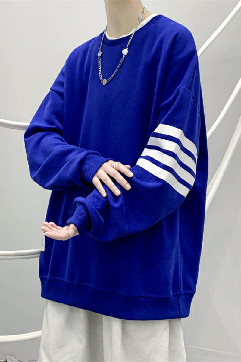 中性风81514-P55卫衣男春季大码宽松衣服男装ins潮流圆领外套春秋,男装卫衣,电商D310（原电商305）
