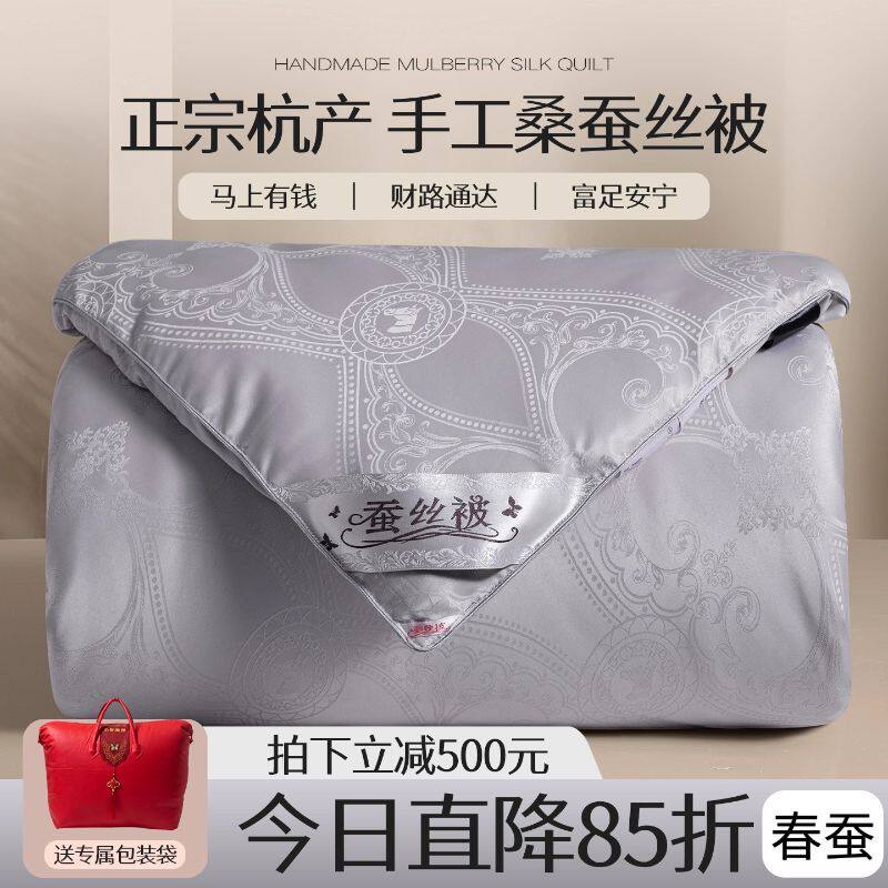 蚕丝被桑蚕丝被子被芯真丝被桑蚕丝被子蚕丝被子二合一蚕丝子母被
