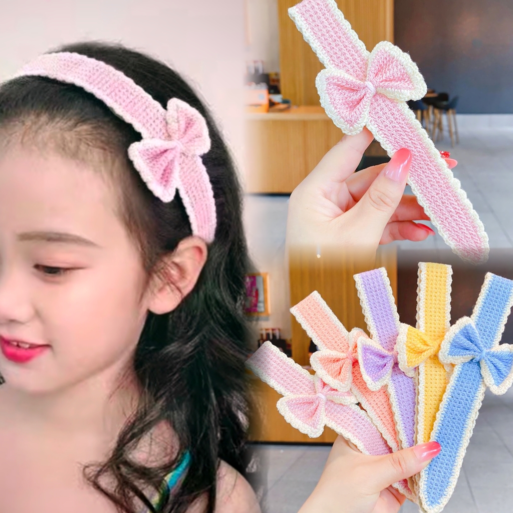 碎发神器蝴蝶结发箍魔术贴可爱女