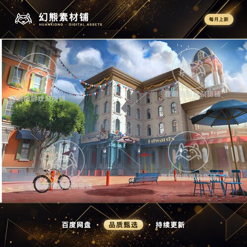 Unity Modular Stylized Colonial Town 风格化小镇  1.0