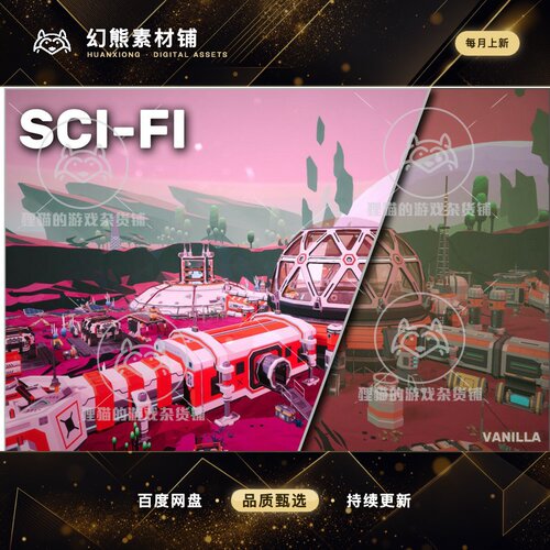 Unity LUTs Sci-Fi 3.0.1 包更新 科幻赛博朋克镜头滤镜特效