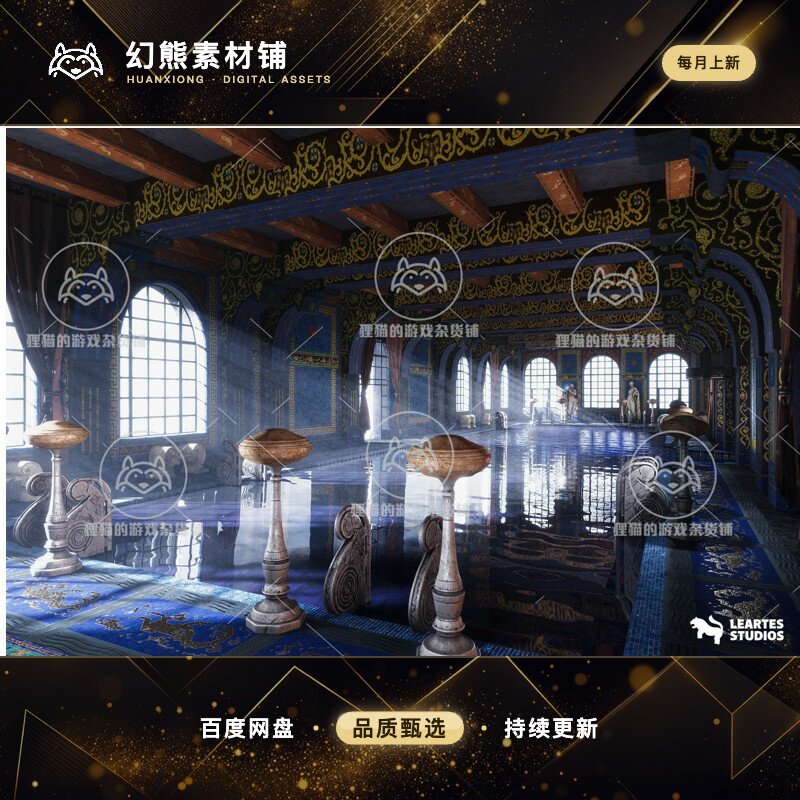 Unity Roman Swimming Pool Environment 1.0 包更 华丽罗马泳池
