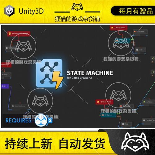 Unity State Machine 2 Game Creator 2 2.6.19  状态机扩展