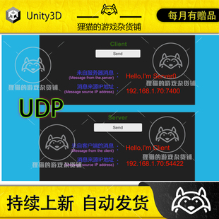 And Unity Server Client UDP 1.0