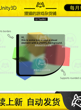 Unity UI Toolkit Blurred Background Fast translucent 1.3.2