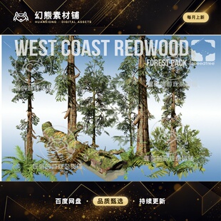 Unity West Coast Redwood Forest Pack (v8) 1.0 超清海岸红木