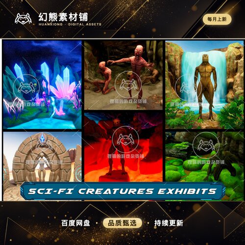 Unity Sci-Fi Alien Biomes Showroom 1.0.1 包更 外星人展示室