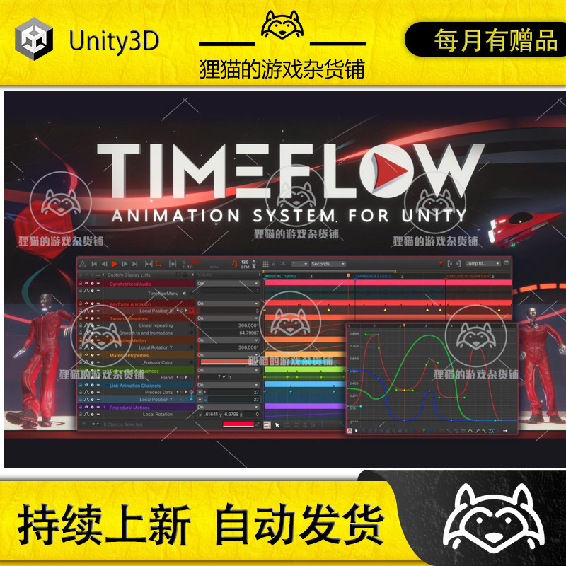 Unity Timeflow Animation System 1.1.0 时间轴动画系统
