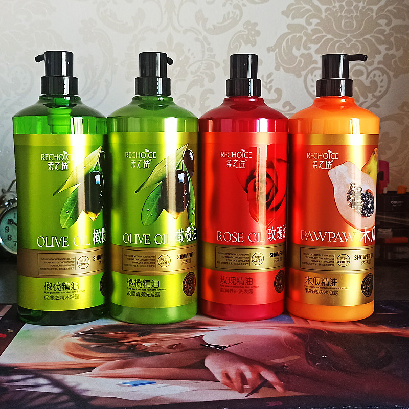 柔之选 洗发露沐浴露1300ml家庭大瓶装香氛水润嫩肤保湿清爽洁净