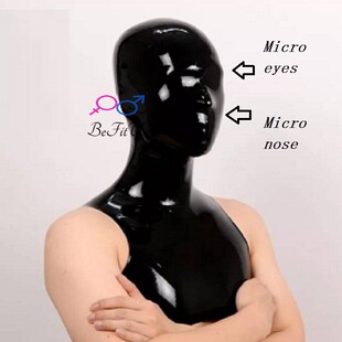 微孔头套乳胶面具帽子定做micro holes hoods 嘴阴假V磨具pussy