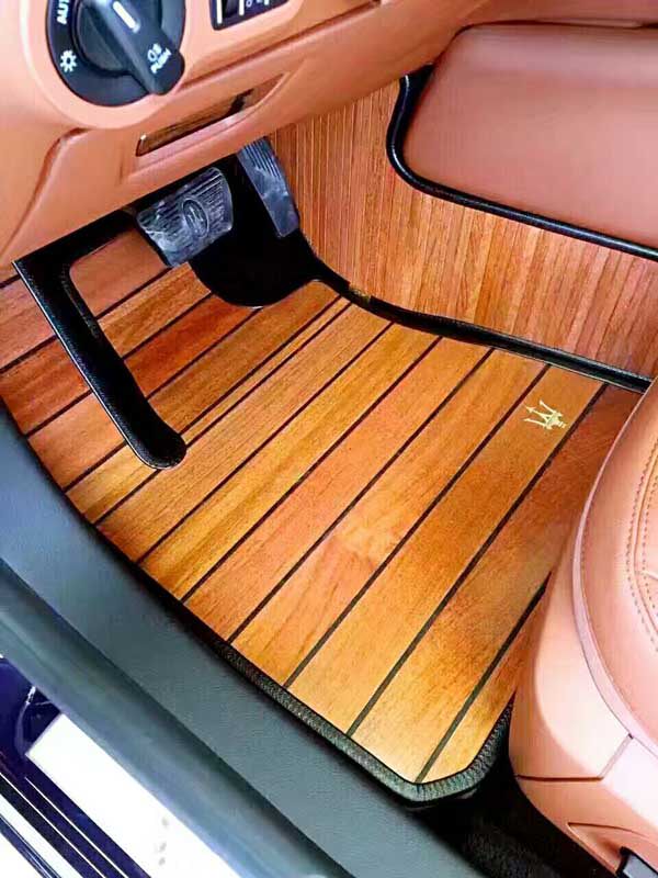 适用于玛莎拉蒂 总裁levante来万特吉卜力ghibli专用实木地板脚垫