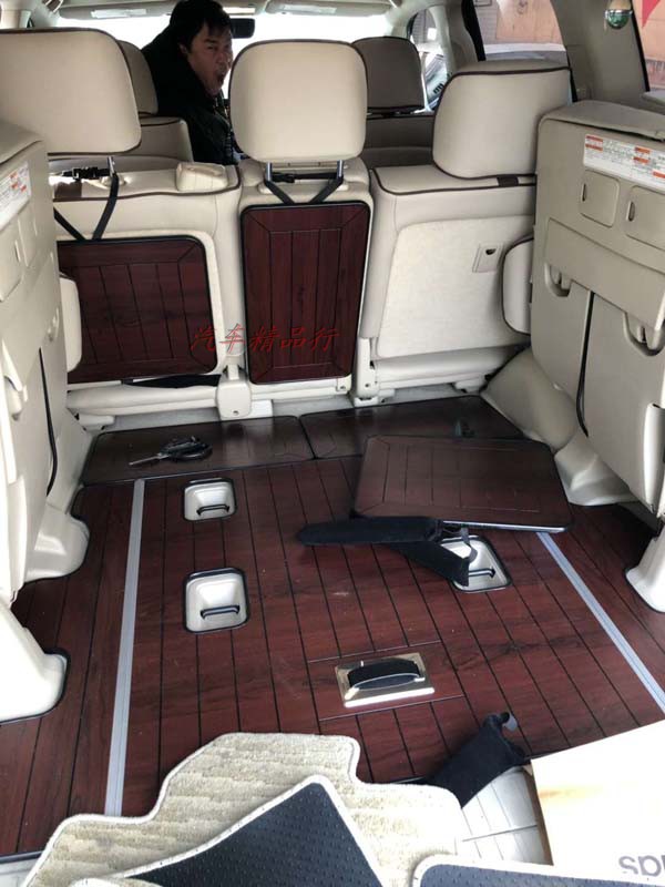 兰德酷路泽lx570木质后备箱垫